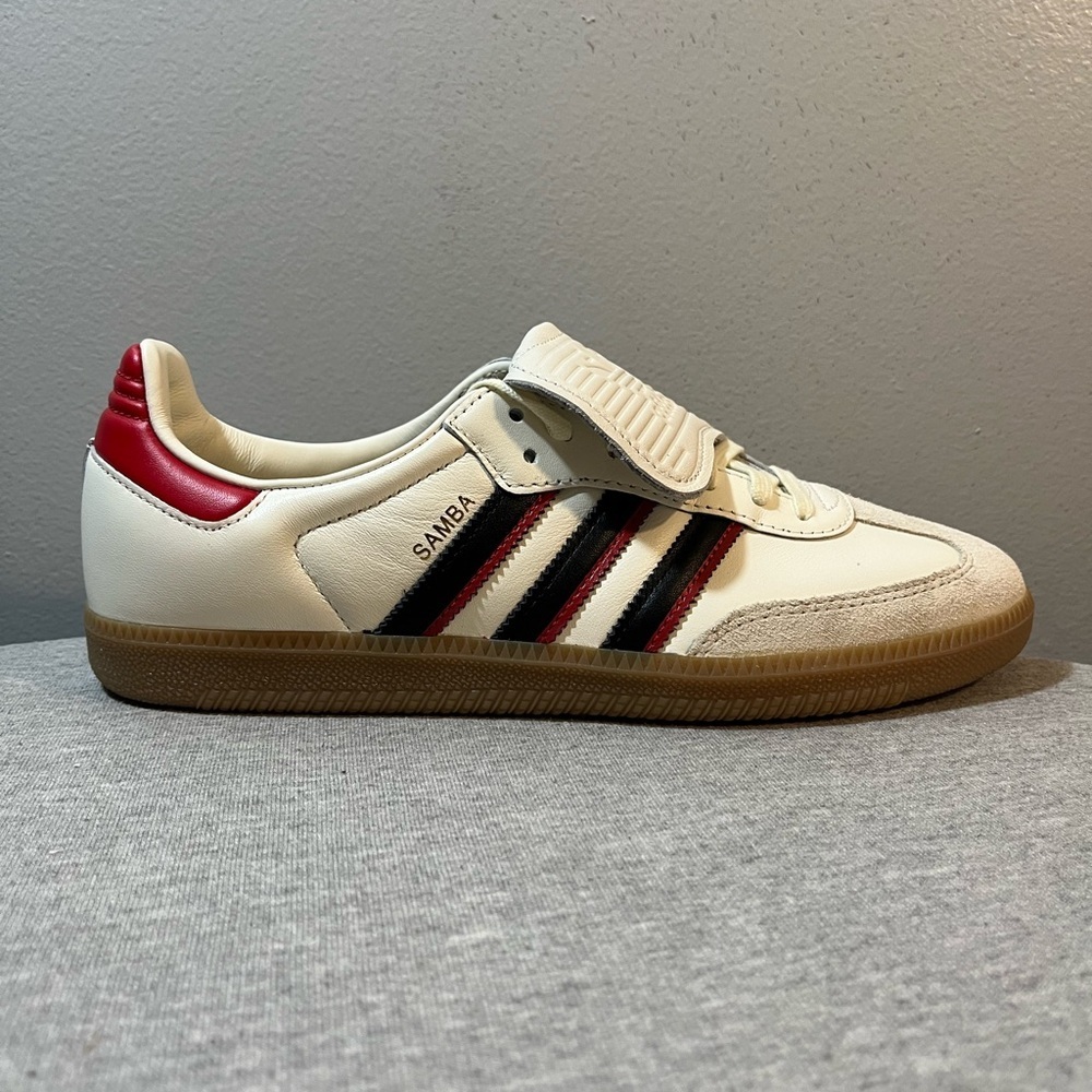 Adidas Original Sambas LT White With Red Tabs Men’s Shoe Size 9.5 JQ5124 - Picture 1 of 11